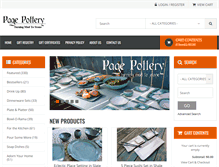 Tablet Screenshot of pagepottery.com